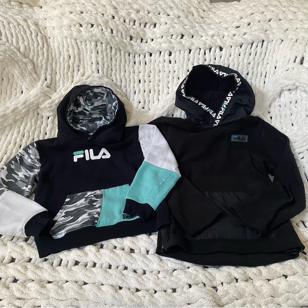 Bundle of 2 FILA Hoodies (Youth Medium)